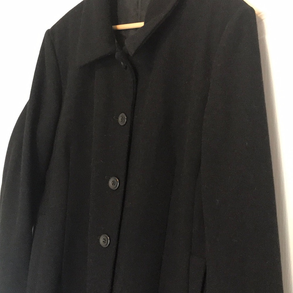 Black Button Up Coat - image 2